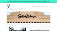 Desktop Screenshot of gilbertorteganativeamericangalleries.com